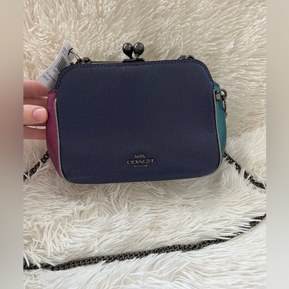 Coach Handbags - COACH Kisslock Metallic Crossbody - NWT